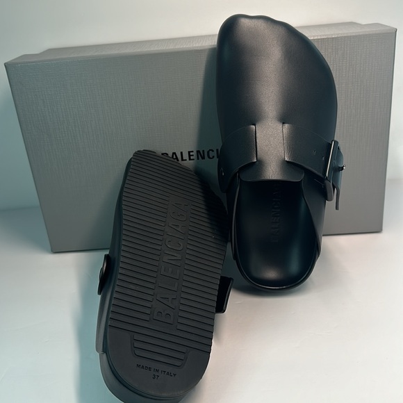 Balenciaga Women’s SUNDAY MULE ISunday Mule black matte calfskin - Picture 8 of 12